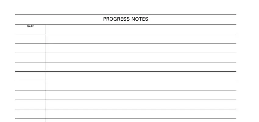 Filling out printable progress notes pdf stage 4
