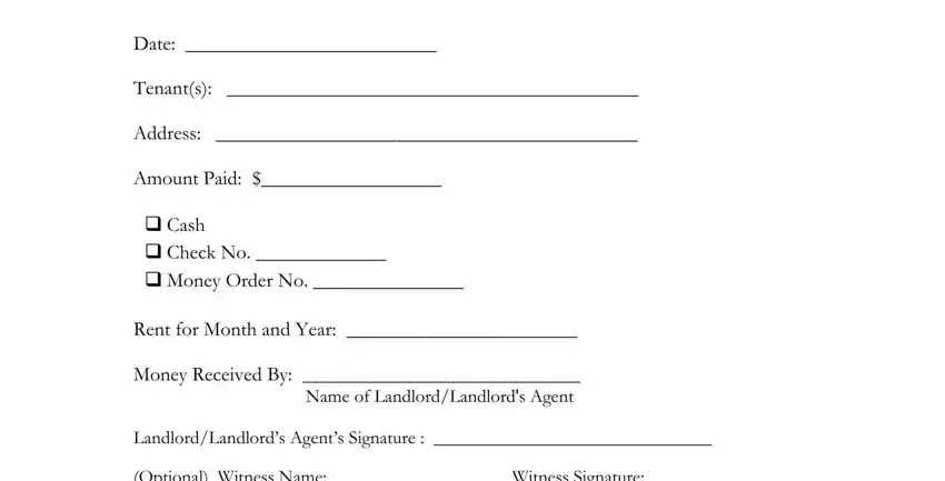 step 1 to completing rent fill out