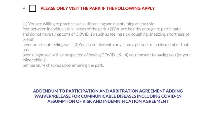 skyzone printable waiver 2021 PLEASE ONLY VISIT THE PARK IF THE, You are willing to practice, and ADDENDUM TO PARTICIPATION AND fields to complete