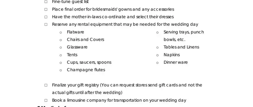 stage 4 to filling out wedding day itinerary template