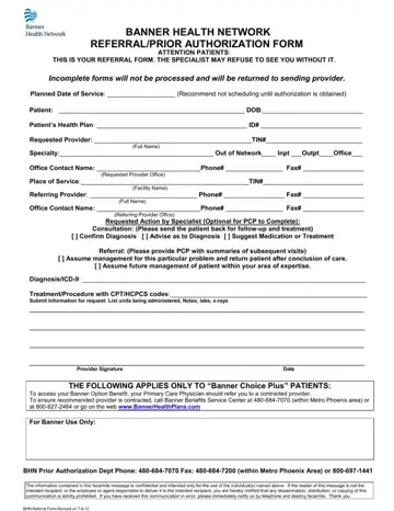Prior Authorization Form Preview