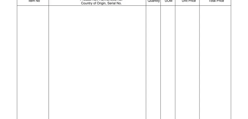 Entering details in pro forma form part 2