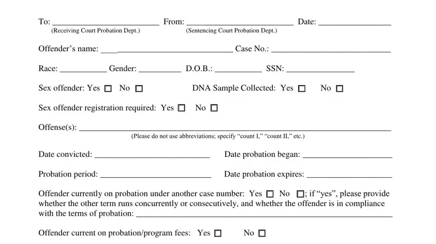 in intrastate probation transfer empty fields to fill out