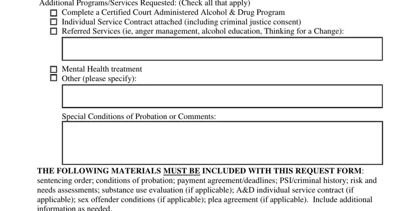 Entering details in in intrastate probation transfer stage 3