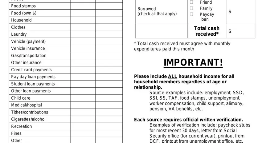 Filling out project deserve application kansas step 5