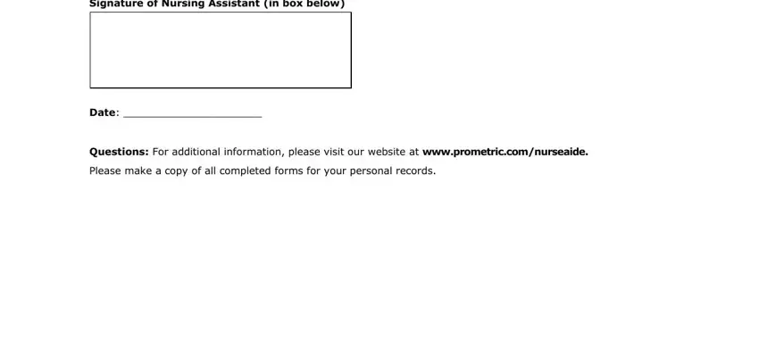 Entering details in cna renewal michigan stage 3