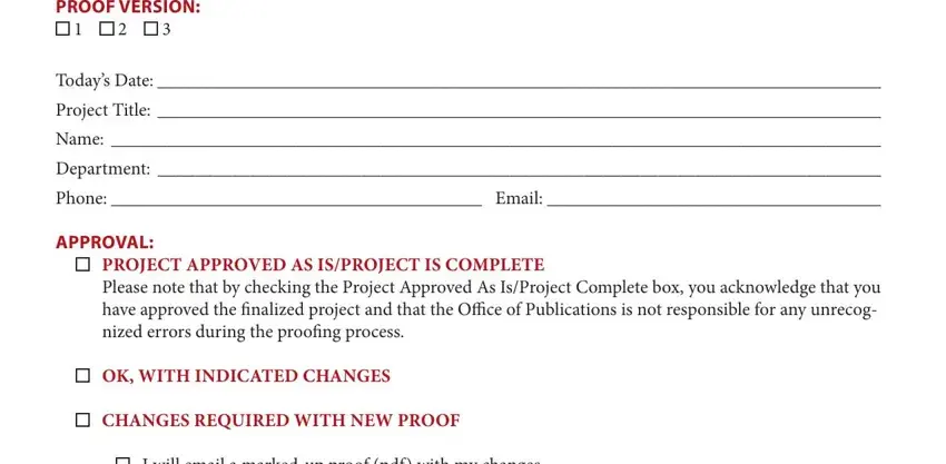 artwork proof approval form spaces to complete
