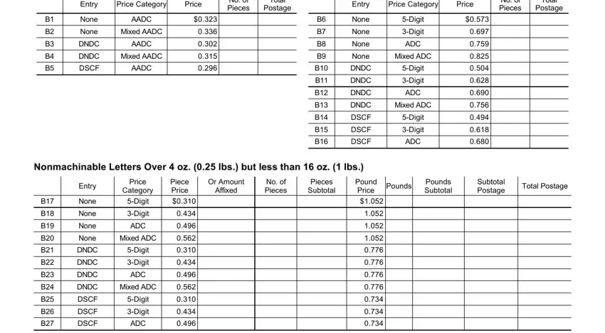 Entering details in ps form 3602 ez january 2021 part 3