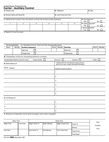 Ps 3996 Form Preview