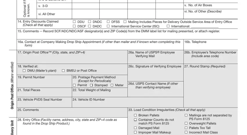 Entering details in pvds stage 2