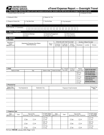 Ps Form 1012 E Preview