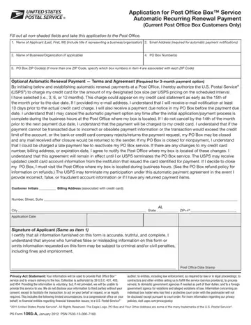 PS Form 1093-A Preview