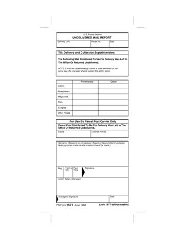Ps Form 1571 Preview