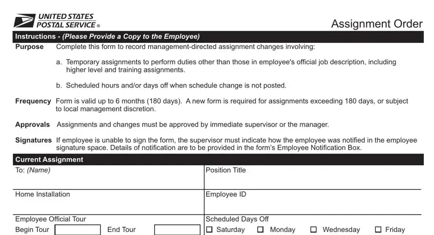 stage 1 to filling out assignment flsa dd