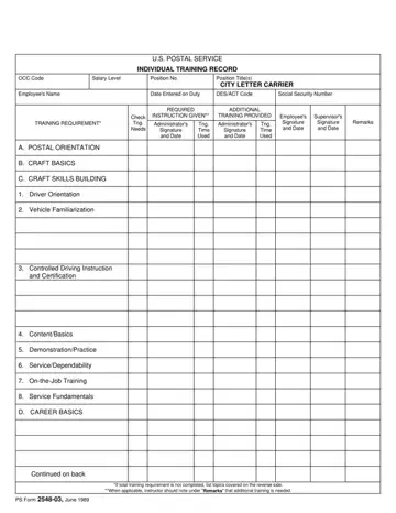 Ps Form 2548 03 Preview