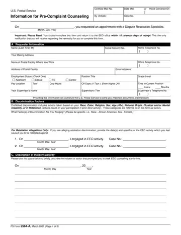 Ps Form 2564 A Preview