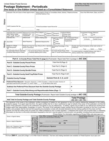 Ps Form 3541 Preview
