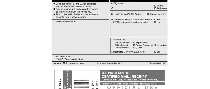 Entering details in ZIP4 part 2