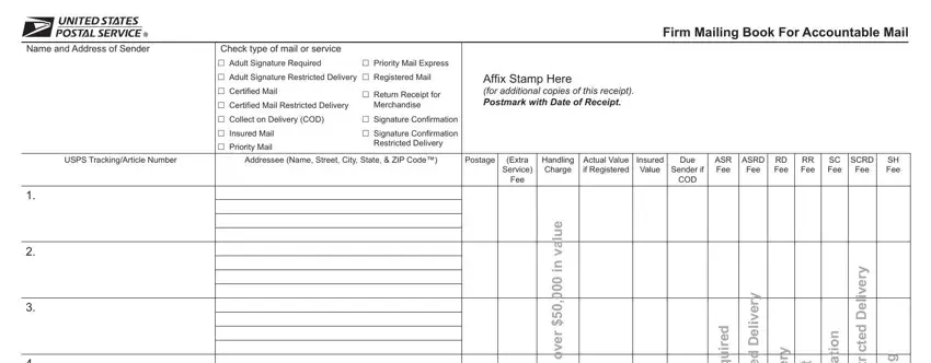 part 4 to filling out ps 3877 fillable form