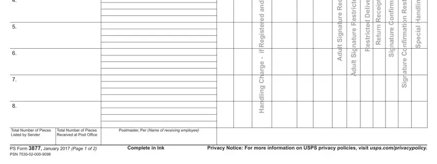 Ps Form 3877 ≡ Fill Out Printable Pdf Forms Online 1714