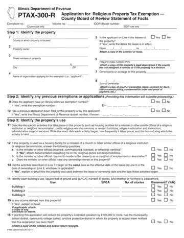 Ptax 300 R Form Preview