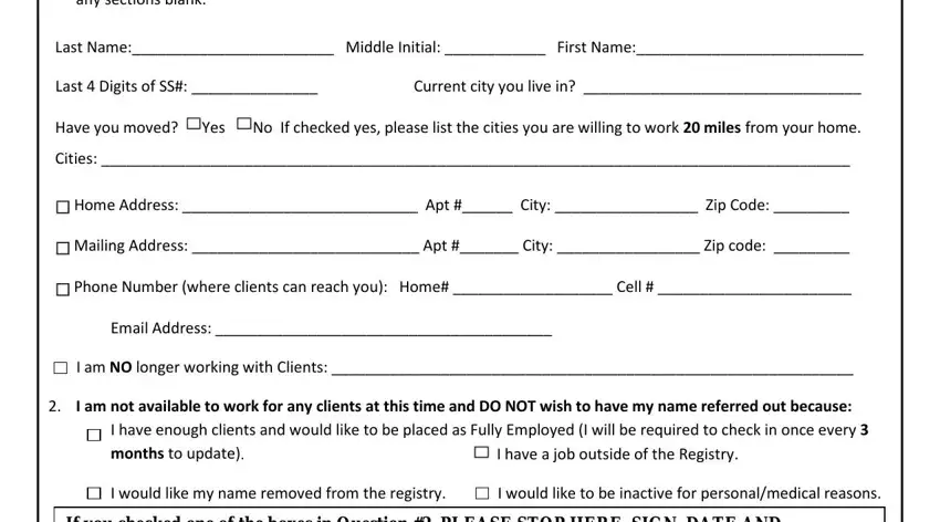 step 1 to filling out public authority san bernardino