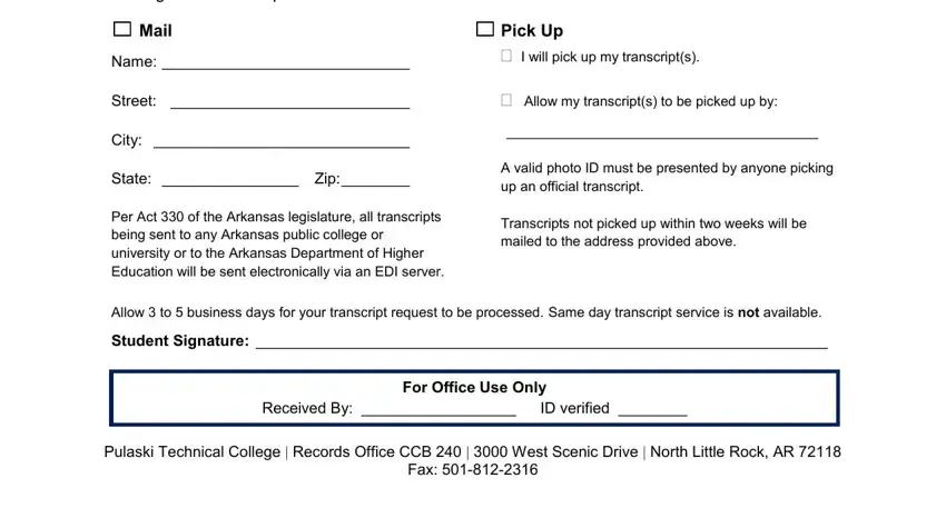 Finishing pulaski technical college transcript part 2