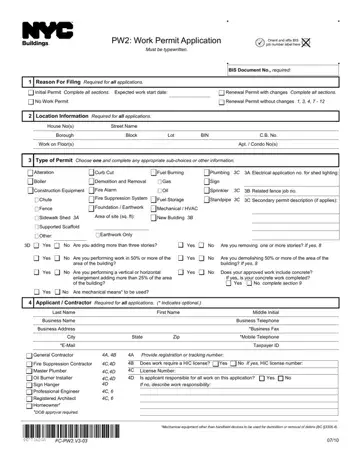 Pw2 Work Permit Application Form Preview