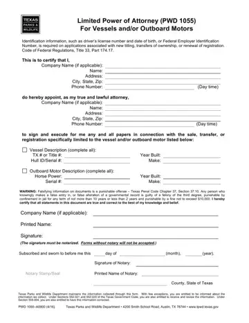 Pwd 1055 Form Preview