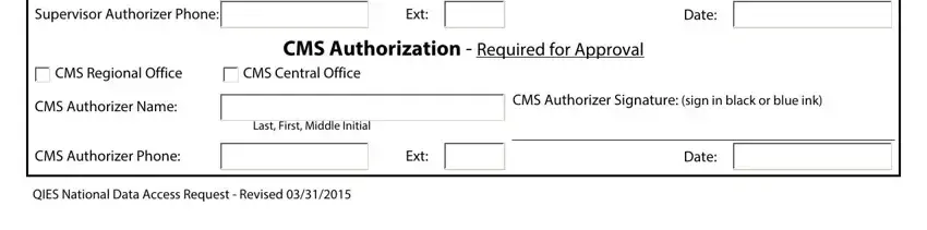 stage 3 to completing cms qies corporate access request form