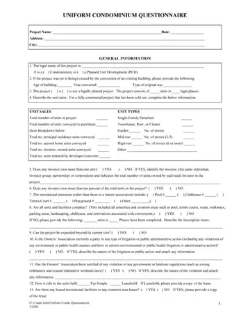 Questionnaire Form Condo Preview
