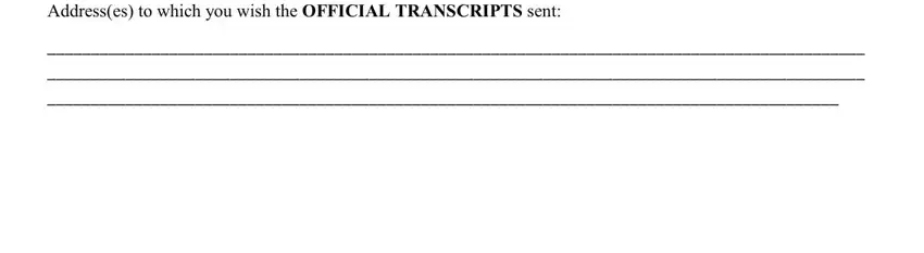 Addresses to which you wish the in transcripts quinnipiac