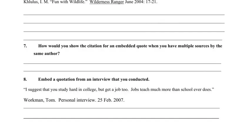 Filling out apa citation worksheet with answers pdf part 4