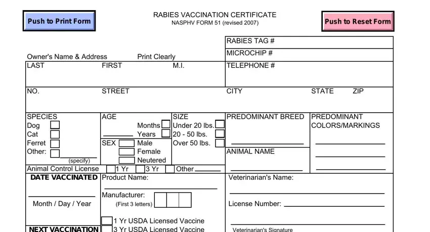 rabies vaccine certificate