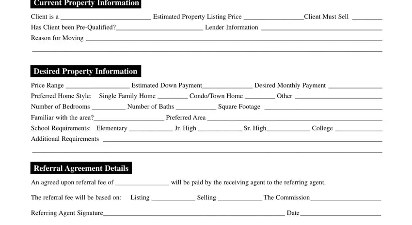 Real Estate Agent Referral PDF Form FormsPal   Filling Out Real Estate Agent Referral Form Part 2.webp