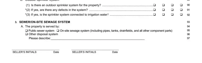 Filling out form 17 seller disclosure statement improved property part 5