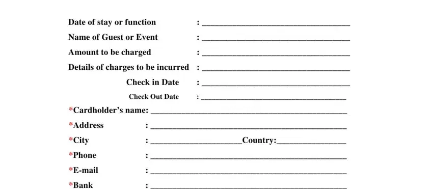 registration card hotel template empty spaces to consider