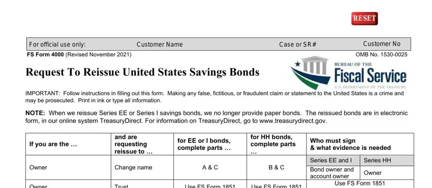 example of gaps in form bond form