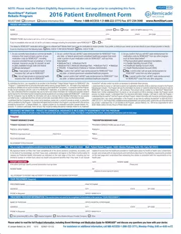 Remistart Enrollment Form Preview