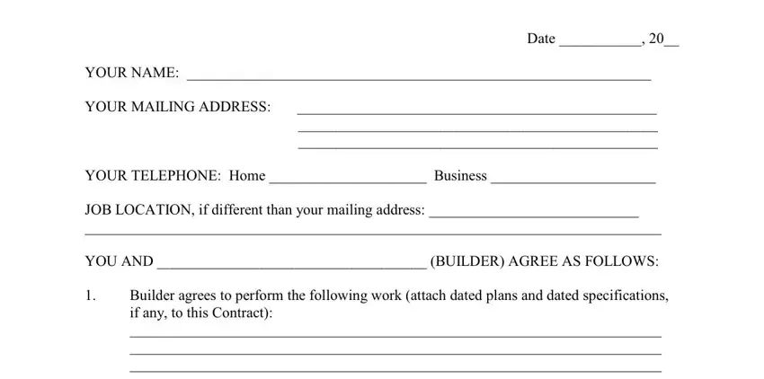 Remodeling Contract ≡ Fill Out Printable PDF Forms Online