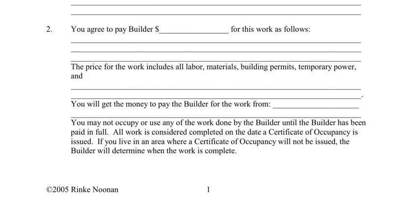 step 2 to filling out printable simple home repair contract template