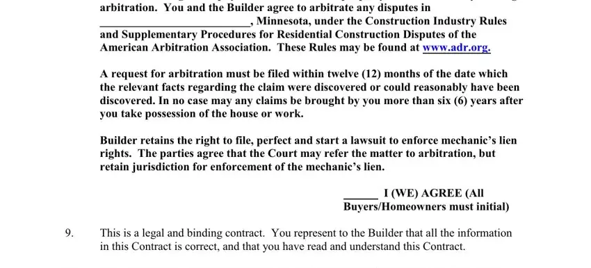 Filling out printable simple home repair contract template part 5