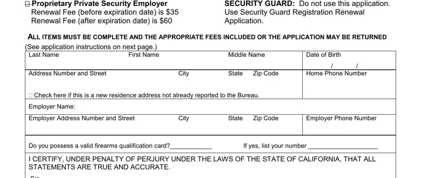 Finishing Renew Guard Card step 2