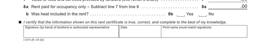 rent certificate printable JanMaySept, FebJuneOct, MarJulyNov, AprAugDec, Yes, Yes, Printnamemustmatchsignature, Date, and IiR blanks to fill