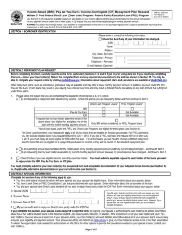Repayment Plan Request Form Preview