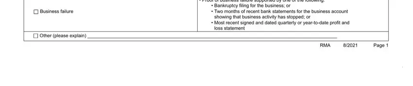 stage 3 to entering details in rma form