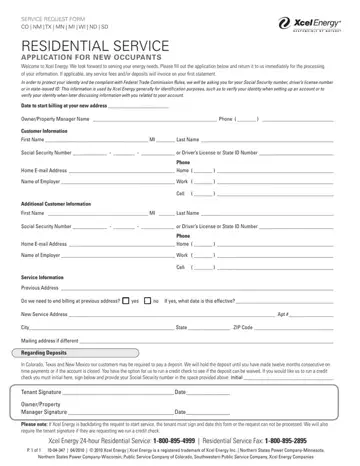 Residential Service Form Preview