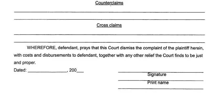 Response To A Summons Template ≡ Fill Out Printable Pdf Forms Online 4928