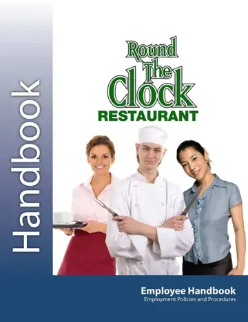 Restaurant Handbook Form Preview