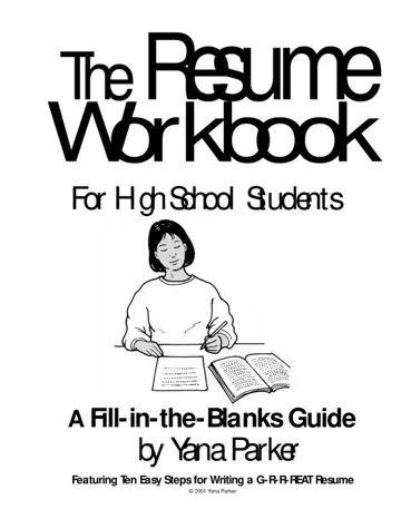 Resume Workbook High School Students Form Preview
